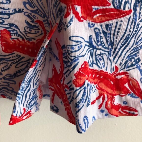 TOMMY BAHAMA Girl Lobster Print Sleeveless Dress 5 - Picture 8 of 15